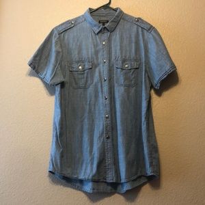 DKNY denim button down